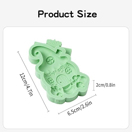 KALAIEN Fairy Garden Silicone Mold, Fairy Gnome Silicone Mold House Polymer Clay Molds for Crafts Air Dry Cake Decorating Candy Chocolate 1 Pcs(Hat House) thumbnail 4