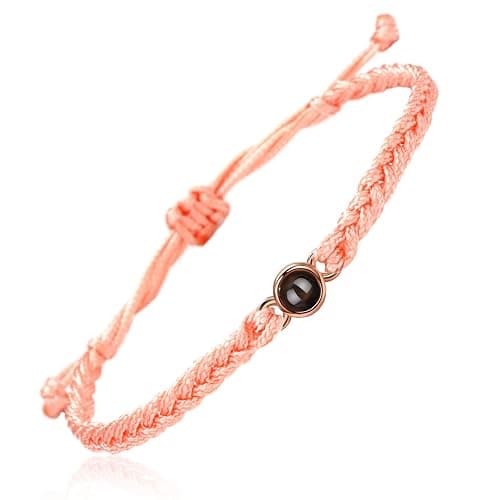 SUPHELPU Custom Bracelets with Picture Inside, Personalized Photo Bracelet Projection, Personalized Gifts for Memorial Mom Mothers Day, Women's Italian Style Charm Bracelets - Image 1