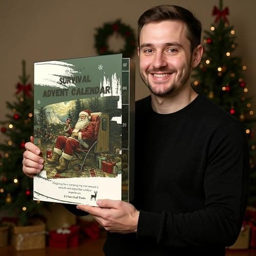 Survival Advent Calendar for Adult Men - Survival Kits Advent Calendar 2025 for Teen 24 Days Christmas Countdown - Xmas Surprise Gifts for Outdoor Adventure thumbnail 8