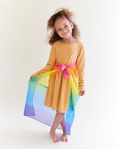 Sarah's Silks Set of 3 Playsilks | Rainbow, Sky Blue, and Purple thumbnail 4