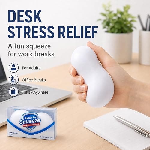 Crunchy Soap Squishy ASMR Squeeze Stress Relief Fidget for Adults | Crunchy ASMR Experience, Soft Flexible Texture, Satisfying Hand Squeeze for Relaxation, Office Desk Accessory and Adult Gift thumbnail 6