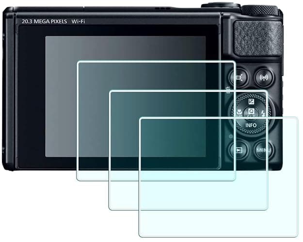 HUIPUXIANG Screen Protector Compatible for Canon PowerShot SX740 HS SX730 HS Camera (for Accessories), 0.3mm High Definition 9H Hardness Optical LCD Premium Glass Protective Cover - Image 1