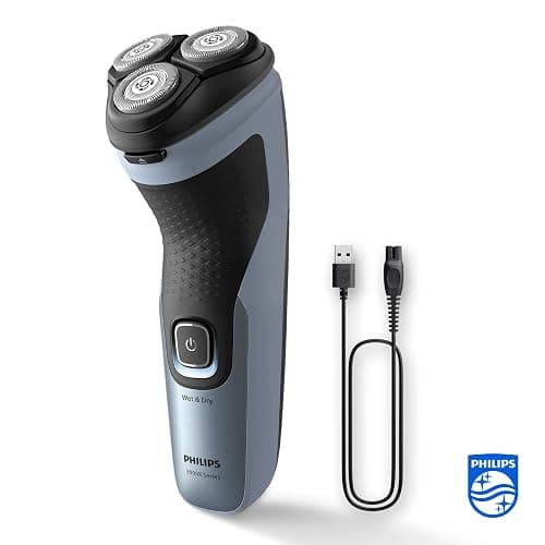 Philips rasoio elettrico serie 3000x - Rasoio elettrico Wet & Dry per uomo colore blu cielo, con tecnologia SkinProtect, rifinitore a scomparsa, rasoio ergonomico per uomo (modello X3053/00) thumbnail 9