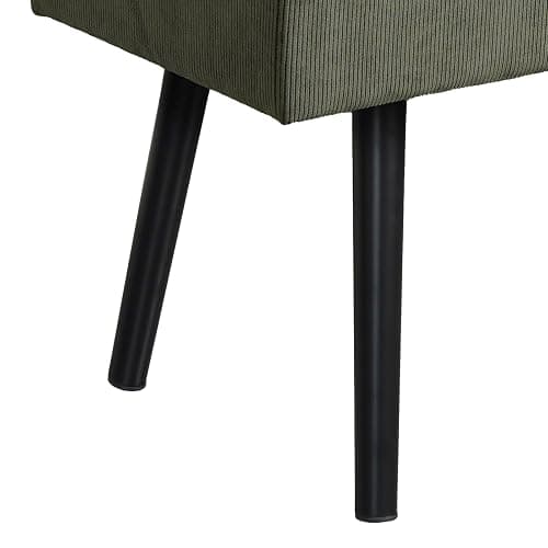 Comfy to go Entryway Bench - Green Bench for Bedroom, Modern Ottoman End of Bed, Corduroy Padded Benches for Living Room, Foyer, Mudroom, Hallway - 39" L x 14" W x 17" H thumbnail 8