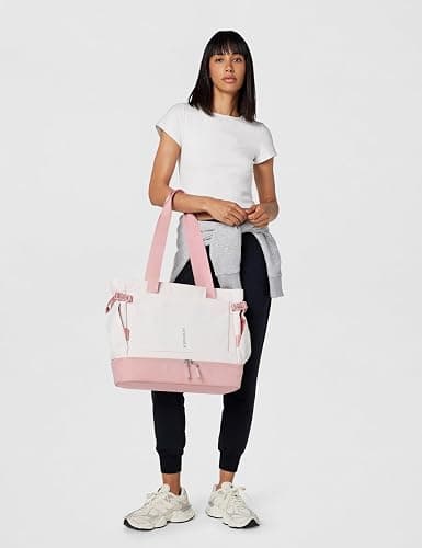 STANLEY Vitalize Tote| Gym, Work & Travel Bag with Laptop Sleeve | Expandable Bottom Compartment | Tumbler & Water Bottle Pockets | Durable Recycled Fabric | Rose Quartz thumbnail 7