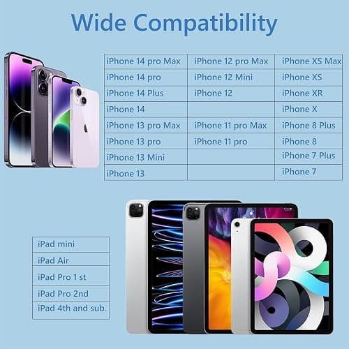 2 Packs Wired Headphones for iPhone Earbuds [Plug and Play,No Bluetooth] Built-in Mic & Volume Control Noise Reduction Earphones for iPhone 14/13/12/11/XR/XS/X/8/7/SE/Pro/Pro Max, Support All iOS thumbnail 7
