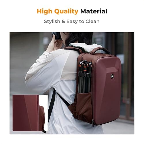 K&F CONCEPT Camera Backpack,Hardshell Photography DSLR Camera Bag with 15-15.6 Inch Laptop Compartment Hard Shell Camera Case Compatible with Canon/Nikon/Sony/DJI Mavic Drone thumbnail 6