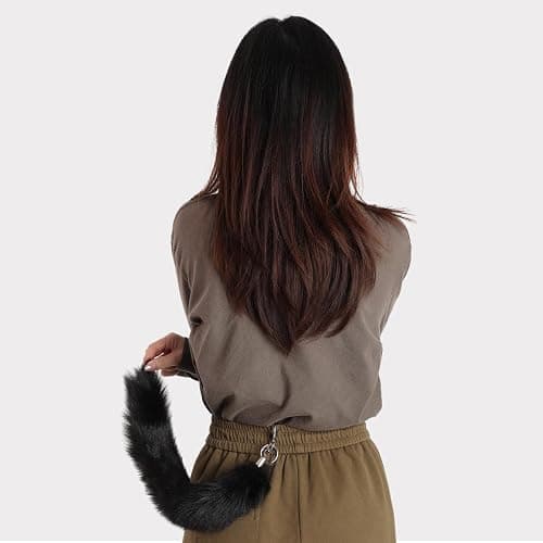 Yookat Faux Fox Tail - Artificial Fur Cosplay Tail for Masquerade & Halloween thumbnail 6