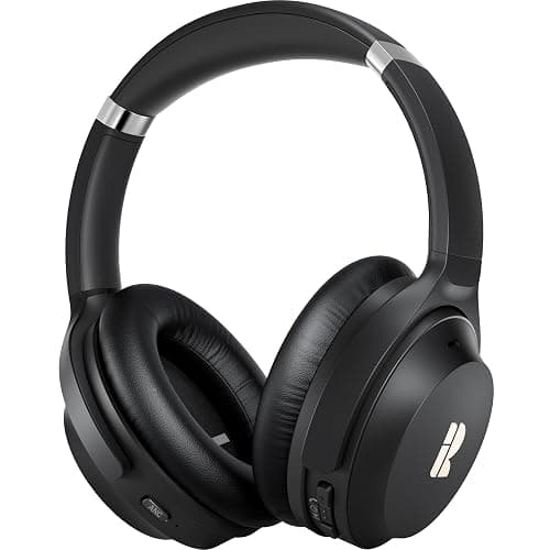 Bluetooth Headphones, Premium Active Noise Cancelling Wireless Headphones Over Ear, 50H Playtime, Hi-Res Audio, Deep Bass, Memory Foam Ear Cups for Travel, Home Office - Image 1