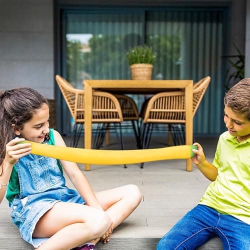 Toymendous Laffy Snacks - Squishy Banana Stress Toy - Ages 3+ | Thermoplastic Rubber, 15.5 in Long, 6.4 in Wide, Stretches Up To 6 ft, Returns To Original Shape, Fruit Theme thumbnail 3