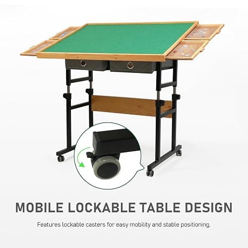 1500 Pieces Puzzle Table with Wheels, with Drawers and Cover, 34.25" x 25.2" Adjustable Height & 45° Tilting, Puzzle Board for Adults thumbnail 6