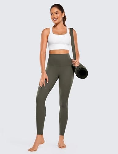 CRZ YOGA Butterluxe Super High Waist Leggings 28" - Full Length Buttery Soft Womens Yoga Pants Over Belly thumbnail 3