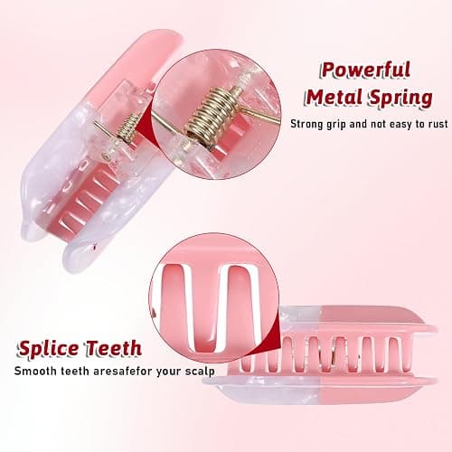 Ptwola Chill Pill Hair Claw Pink Pharmacy Hair Clip Fun Funky Personalized Nurse Hair Accessories Novelty Summer Acetate Small Hair Barrettes for Women Thick Thin Hair Gift Accessory Halloween thumbnail 3