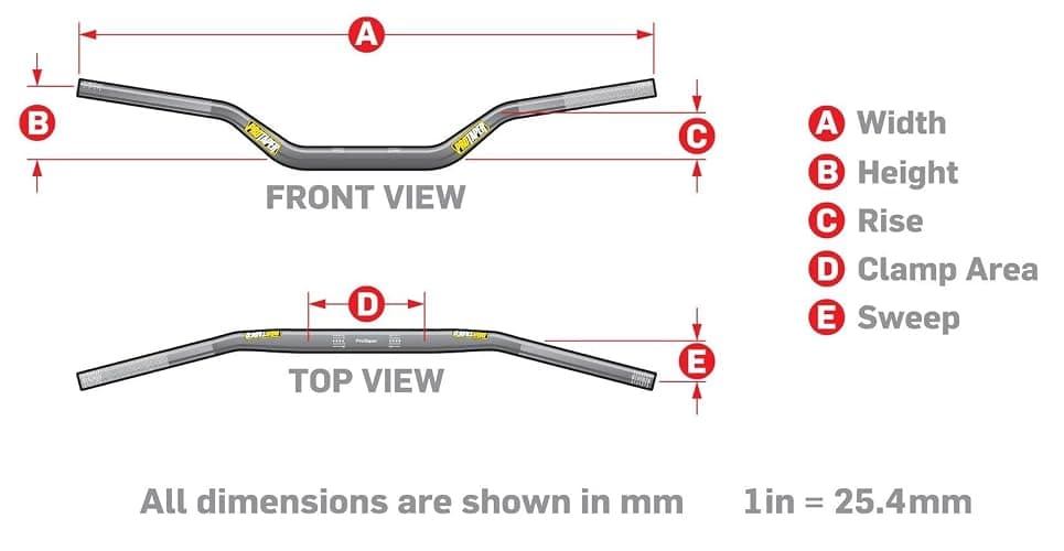 Pro Taper SE Series 7/8" Standard Handlebars - CR High/Jet Black thumbnail 2
