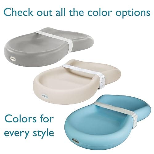 Keekaroo Peanut Changer Baby Vanilla – The Original Made in USA Easy-to-Clean Changing pad and The only Shell Over Foam, Fully Water Repellant, Wipeable Diaper pad, Wipe-Clean Changing pad thumbnail 4