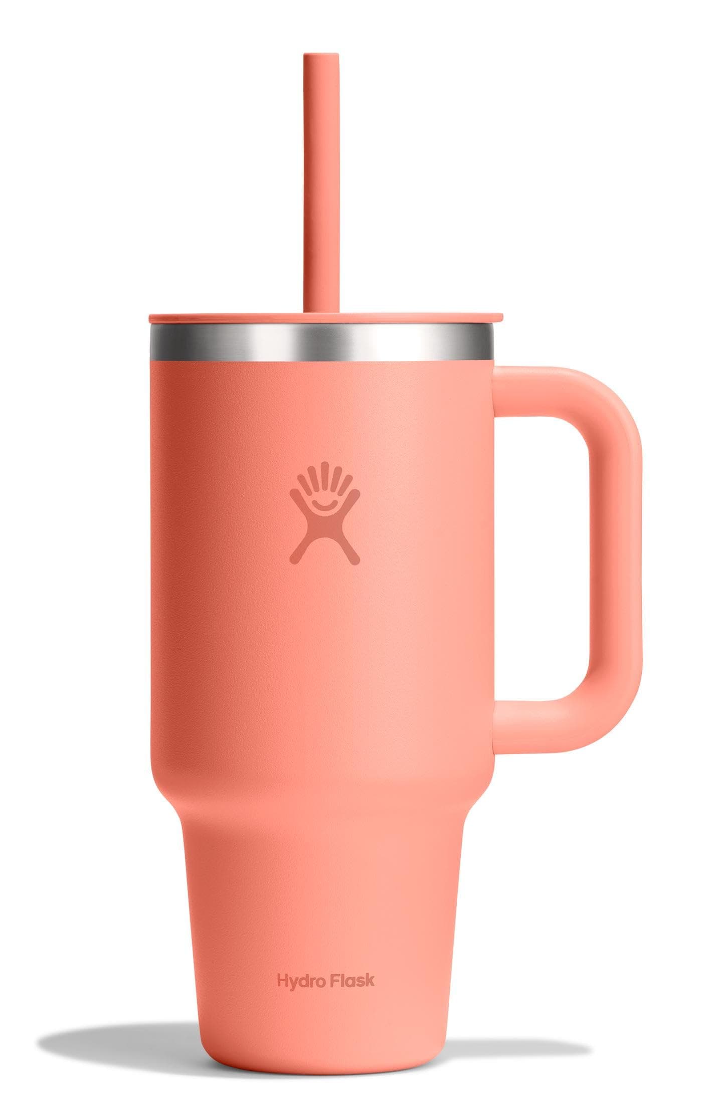 Hydro Flask - Vaso de viaje con asa, tapa y popote, acero inoxidable aislado en 32 onzas - Image 1