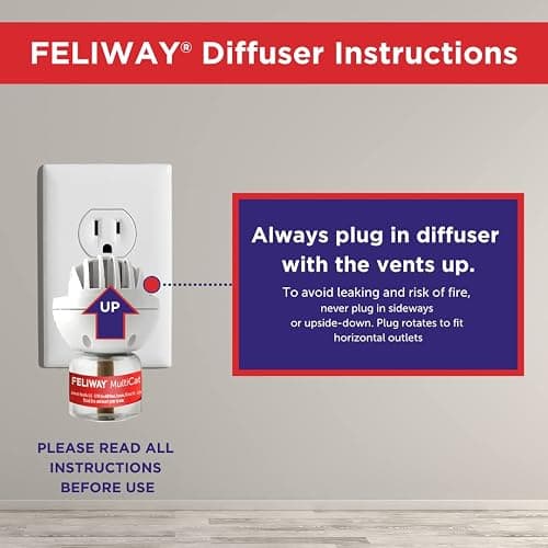 FELIWAY® MultiCat 3 x 30 Day Cat Calming Refills for Pheromone Diffuser, 3 x 48ml Value Pack- Helps Reduce Conflicts and Signs of Tension in Multi-Cat Households thumbnail 3