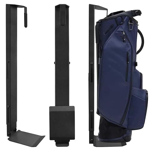Krotour Wall Mount Golf Bag Storage Stand Organizer Rack for Garage, Air Spring Sliding System Single Golf Bag Holder for Wall, Golf Storage Organizer for Golfing Clubs, Home, Basement - Image 1