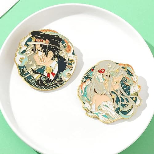 Toilet Bound Hanako Kun Anime Pins, TBHK Manga Cartoon Figures Yashiro Nene Hanako-kun Brooches Enamel Lapel Pins Cosplay Jewelry thumbnail 5