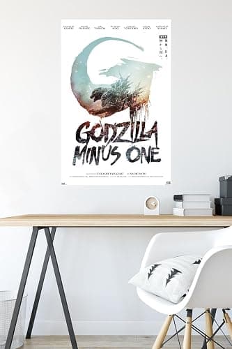 Trends International Godzilla: Minus One - US Teaser One Sheet Wall Poster, 22.37" x 34.00", Poster & Mount Bundle thumbnail 2
