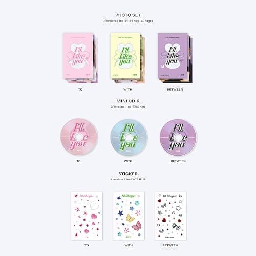 ILLIT - 2nd Mini Album [I'LL LIKE YOU] (GLLIT Ver. - TO ver.) Out Box + Keyring + Photo SET + Mini R + Q&A Photo Card + Lyrics Paper + Sticker thumbnail 4