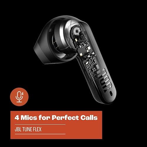 JBL Tune Flex - True Wireless Noise Cancelling Earbuds (Black), Small thumbnail 3