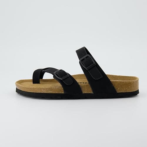 CUSHIONAIRE Women's Luna Cork Footbed Sandal With +Comfort thumbnail 6
