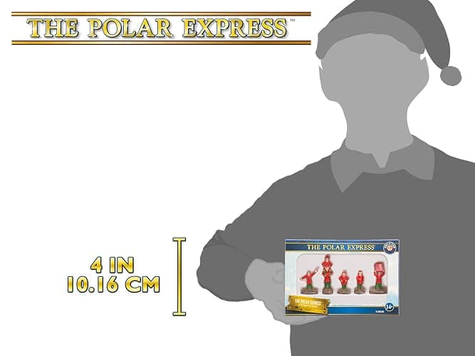 Lionel Warner Brothers The Polar Express Five Piece Miniature Elves Figure Pack Model Train Accessory (683185) thumbnail 2