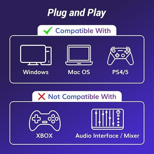 TONOR Gaming Microphone Set, USB Condenser Mic for PC with Stand, Controllable RGB, Quick Mute, Volume Control, for Twitch Streaming, Discord Chatting, 200 cm/78inch Cable, Desktop Stand TC310 thumbnail 2