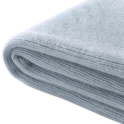 Homiest Pale Blue Knitted Throw Blanket with Fringe, 50x60 Inch | Pure Acrylic, Lightweight & Breathable, All-Season Use, Machine Washable, Wrinkle & Fade Resistant, for Couch Sofa And Bed thumbnail 5
