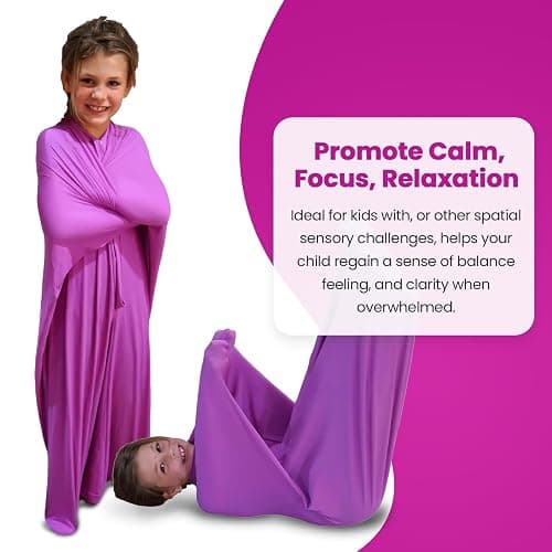 SENSORY4U Sensory Sack Body Sock – Stretchy Compression Suit for Kids – Great for Play, Movement, and Body Awareness thumbnail 4