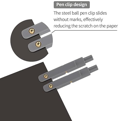 Ddaowanx Gel Pens, 6 Pcs 0.5mm Quick Dry Black Ink Pens Fine Point Smooth Writing Pens, Cute Office School Supplies Gifts for Women thumbnail 6