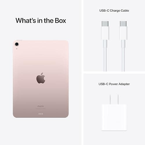 Apple 2022 iPad Air 10.9-inch, Wi-Fi, 64GB - Pink (Renewed) thumbnail 6