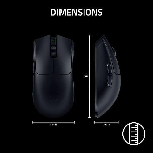 Razer Viper V3 Pro Wireless Esports Gaming Mouse: Symmetrical - 54g Lightweight - 8K Polling - 35K DPI Optical Sensor - Gen3 Optical Switches - 8 Programmable Buttons - 95 Hr Battery - Black thumbnail 9