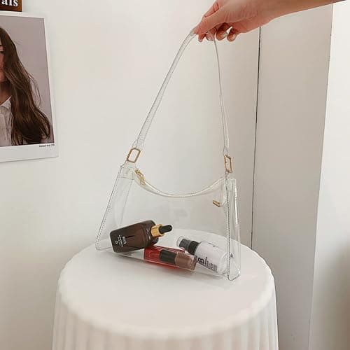 Lackycc Clear Bag for Stadium Events Women's Purse Handbags Small Purse shoulder bag Crossbody Bag thumbnail 3