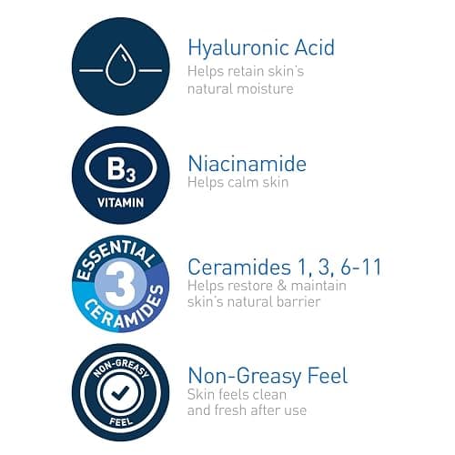 CeraVe Hydrating Toner for Face Non-Alcoholic with Hyaluronic Acid, Niacinamide, and Ceramides for Sensitive Dry Skin, Fragrance-Free Non Comedogenic, Full Size, 6.8 Fl Oz thumbnail 4