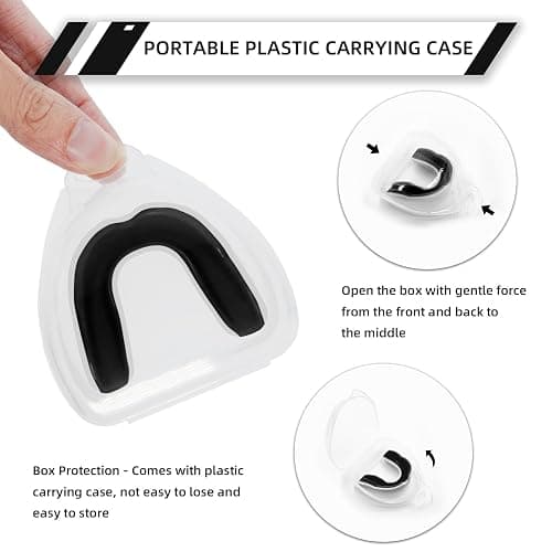 5 Pack Kids Youth Mouth Guard for Sports, Boys Girls Mouth Guard with Case, Child Teen Sports Mouthguard for Football Lacrosse Basketball Boxing Soccer Taekwondo MMA Karate thumbnail 5