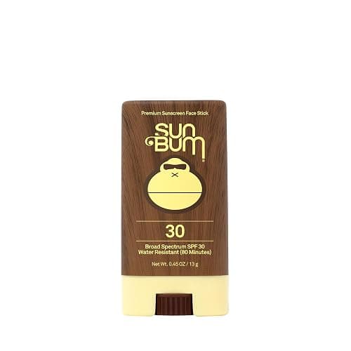 Sun Bum Original SPF 30 Face Stick Sunscreen - Water-Resistant Broad Spectrum Facial Sunscreen with Vitamin E - Hawaii 104 Act Compliant (Without Octinoxate & Oxybenzone) - Travel Friendly - 0.45 oz - Image 1