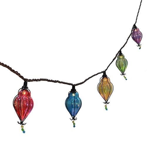 Vigdur Multicolor - Decorative String Lights Plug in with 10 Bulbs Connectable, Indoor Outdoor Patio Lights for Party Wedding Bedroom Bistro Cottagecore Decor - Image 1