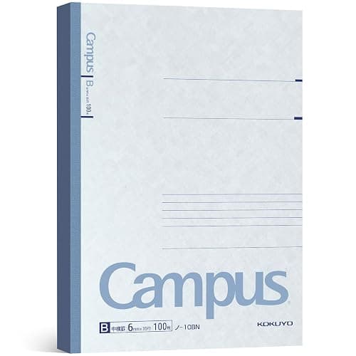 KOKUYO Campus Composition Notebook, 1 Pack B5 Lined Notebooks with 100 Sheets 6mm Ruled Paper, 7 x 10 inch Notebook for School and Work, School Supplies Comp Book for Journal Diary - Image 1