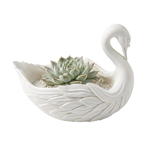 3D Printed Elegant Swan Organizer, Decorative Jewellery Tray, Makeup Holder | Hallway Bowl Resins Jewellery Dish Aesthetic Jewellery Bowl for Entryway Bedside Table Desk Office thumbnail 4