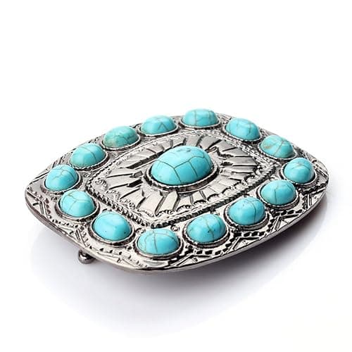 HUABOLA CALYN Turquoise belt buckle western buckles for ladies thumbnail 3