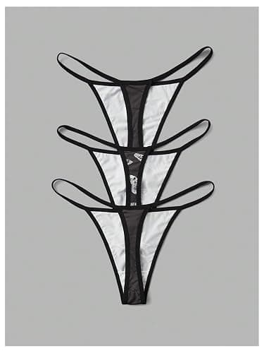 WDIRARA Women's 3 Piece Skull Butterfly Sun Print G String Thong Low Rise Sexy Panties thumbnail 2
