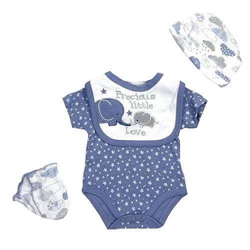 Reborn Dolls Baby Boy Clothes 5 Pcs Set Elephant Clothing for 20-22 Inch Reborn Newborn Baby Doll Clothes thumbnail 3