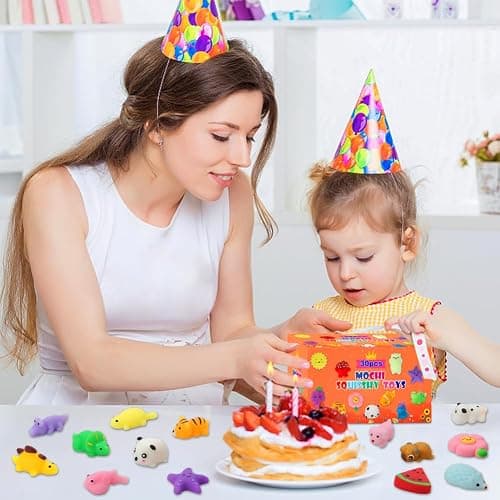 30 Pack Squishy Toys, Kawaii Squishies Party Favors for Kids 4-8 8-12 Treasure Box Toys for Classroom Birthday Xmas Gifts Goodie Bag Mini Animals Mochi Squishy Stress Relief Sensory Toys Random thumbnail 3