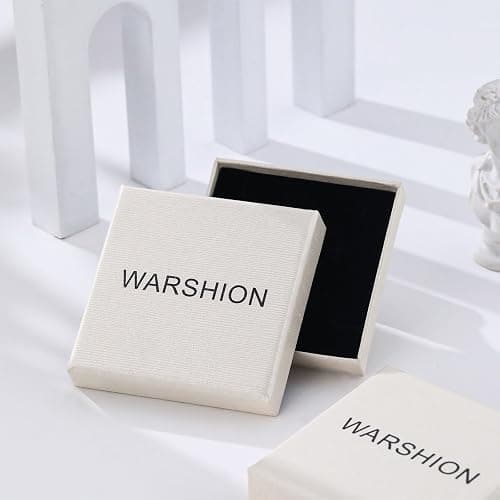Warshion Gold Cross Earrings for Women 14K Gold Double Piercing Cross Earrings Diamond Stud Earring thumbnail 7