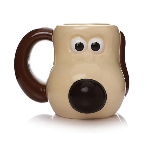 Half Moon Bay Wallace and Gromit 16 ounce Hand Painted Ceramic Novelty Character Coffee Mug for Your Morning Cup of Joe thumbnail 4