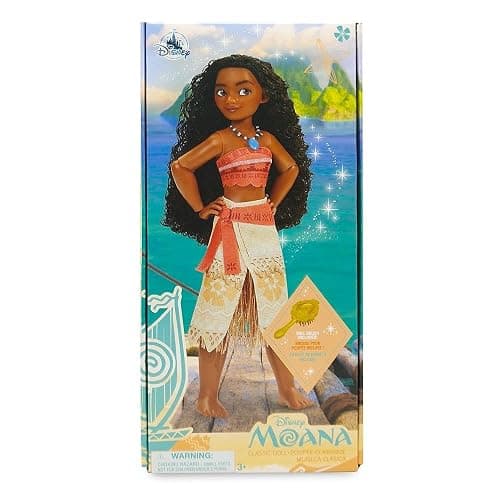Disney Store Official Princess Classic Doll (Moana), 11 Inches, Includes Brush with Molded Details, Fully Posable Toy in Classic Outfit - Disney Princess Toys thumbnail 8