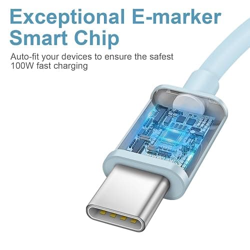 iPhone 17 16 15 Charger Fast Charging Type C Chargers USB C Charger Block iPhone Air Chargers with 2 Pack 6FT Cable for iPhone 17/17 Plus/17 Pro Max/16/16 Plus/16 Pro Max/15 Pro Max/iPad Pro(Blue) thumbnail 2