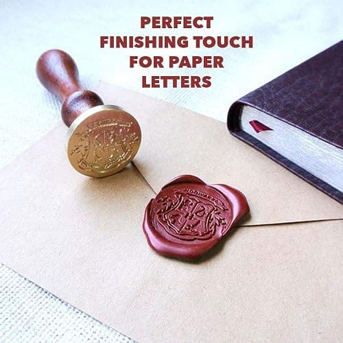 BELMAKS 7PCS Harry Potter Wax Stamp Seals Kit with Vintage Seal Wax Stamp Hogwarts for Postcard Invitation Letters Gifts and Crafts Letter Prints Envelope Wooden Set thumbnail 4